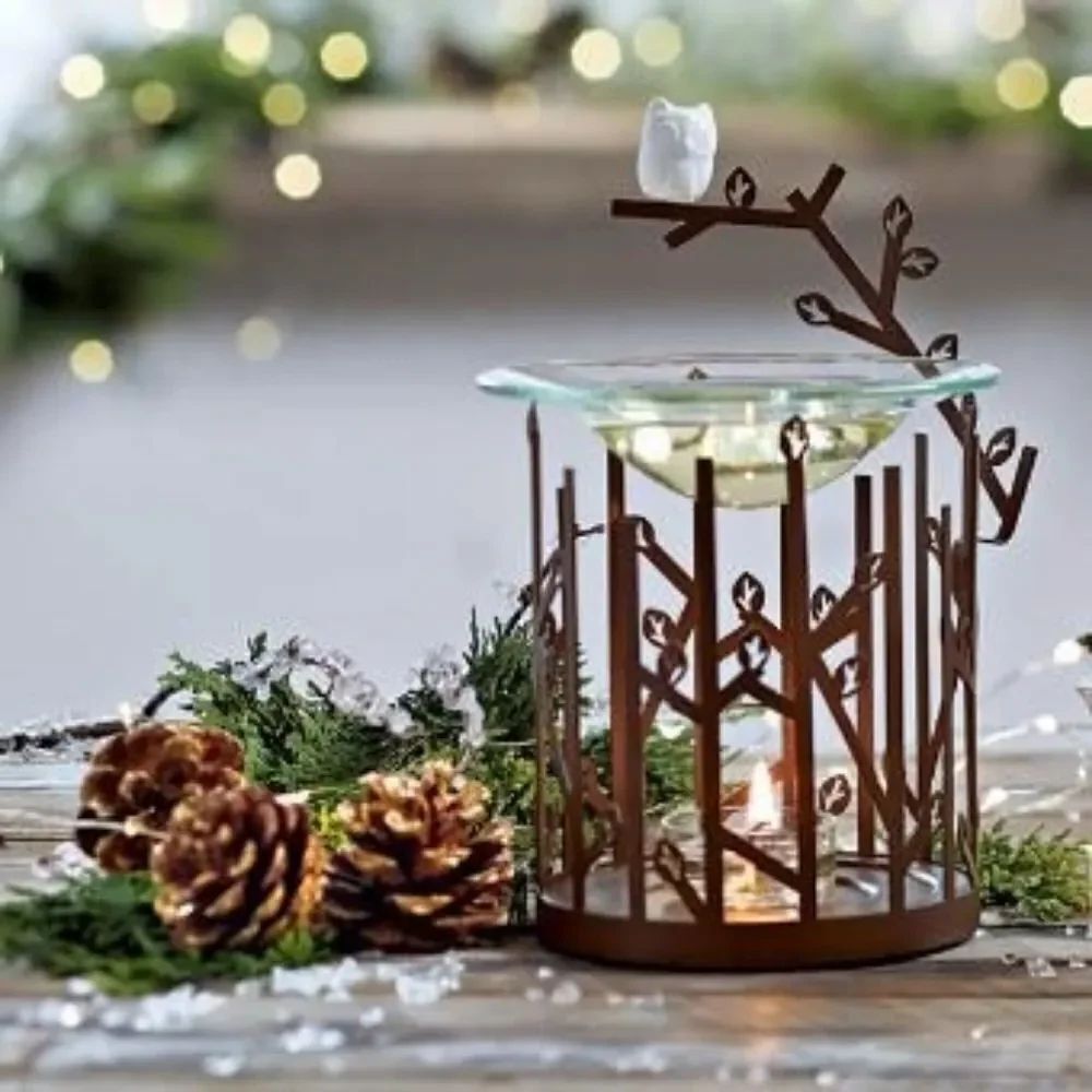 🔥NIB PartyLite Perched Owl Fragrance Warmer